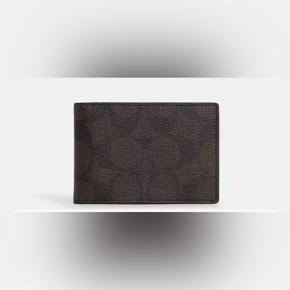 Coach Billfold Wallet In Signature Canvas